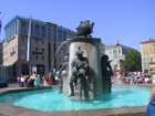 Fountain at Marienplatz, Munich,
            Germany