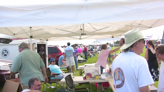 The nice weather made a busy launch day