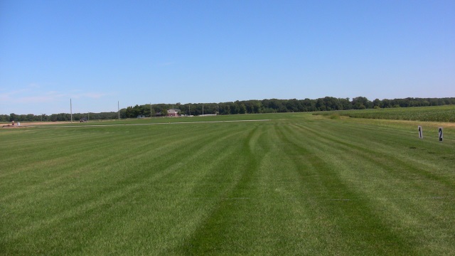 The vast sod fields at the
        farm