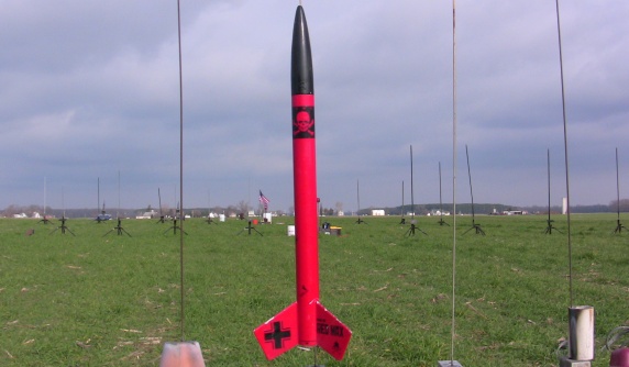 Der Big Red Max on the pad