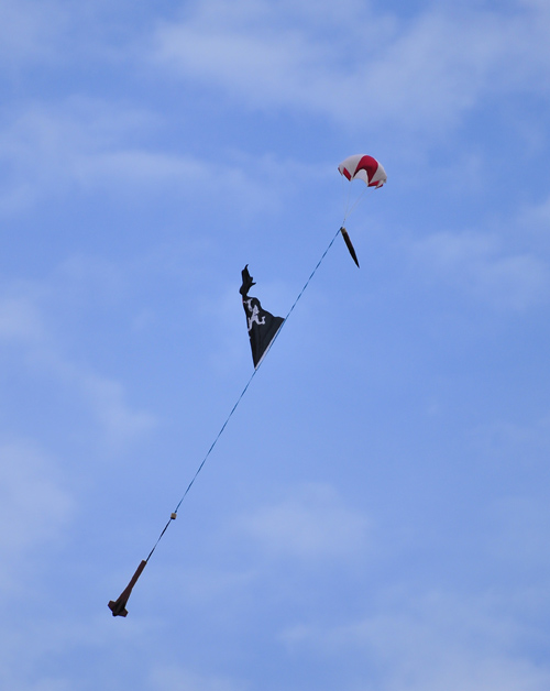 Queen Anne's Revenge under chute