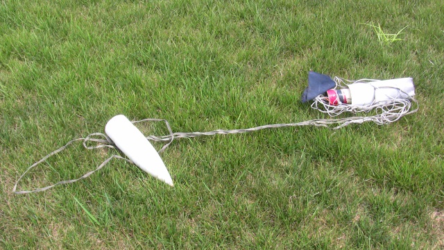 Rocket debris from a flight
        that was not so successfull