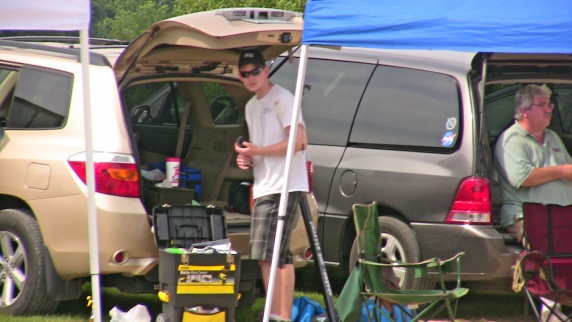 Ben preparing Warp Drive for flight