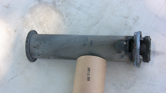 Motor failure can be seen here with motor casing and adapter