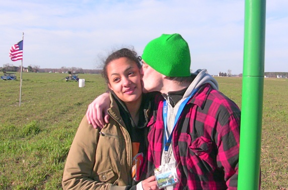 Kristin and Ben with
        Legend of Zelda