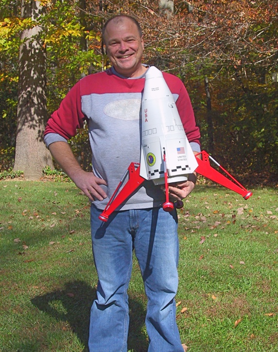 Peter is happy
        that the Mars Lander construction is completed