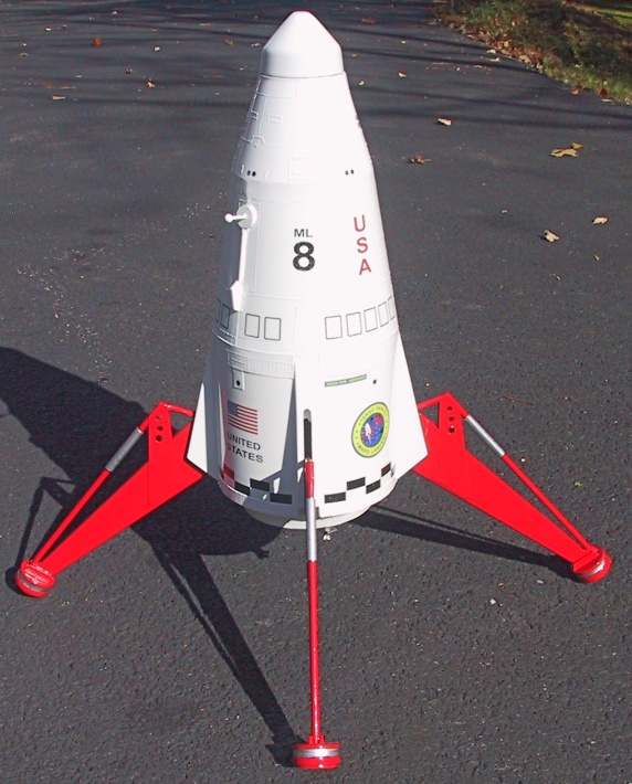 Another view of the
        completed Mars Lander