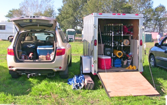 Camp Abresch along the flight line