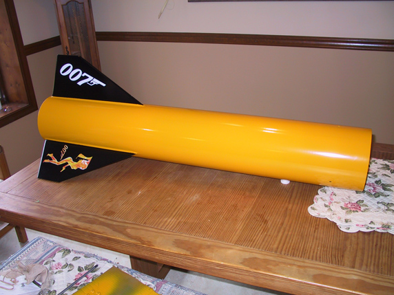 Decals applied to the right side