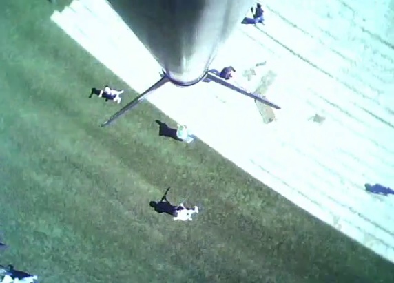 People looking up at Shaken, Not Stirred