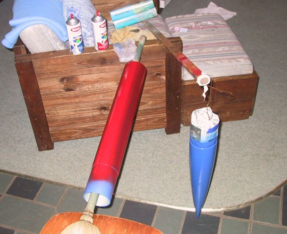 Red upper sustainer and painted nose cone